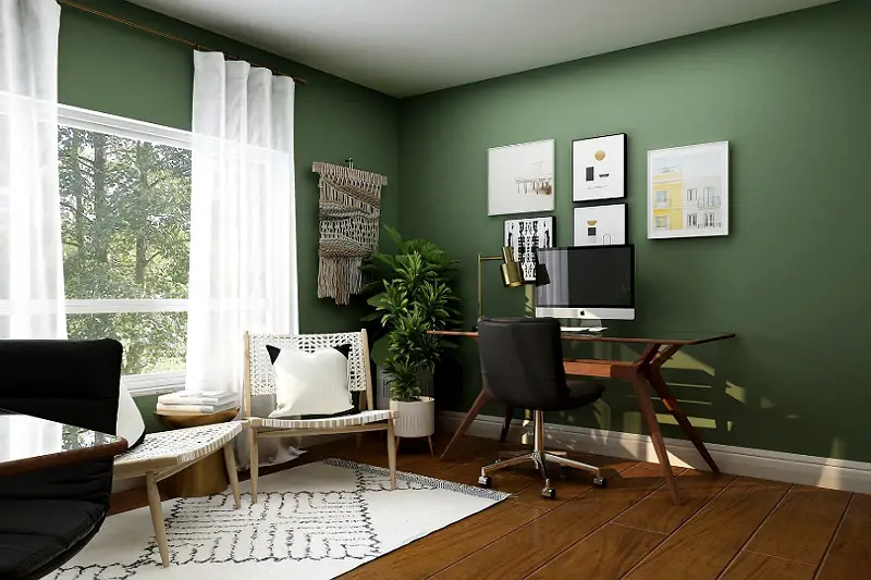 K jaké barevné záclony se hodí zelené stěny? 5 nejlepších barev záclon!